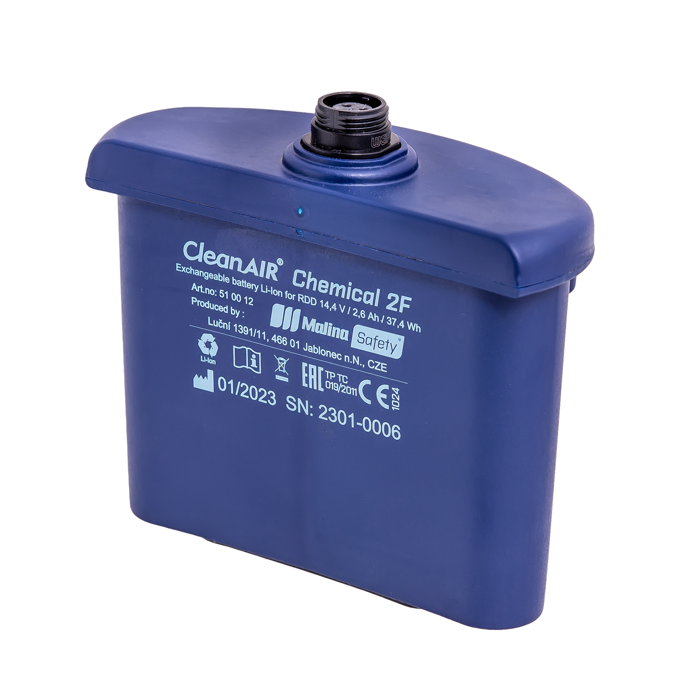 Batteria standard CleanAIR® agli ioni di litio, 14,4 V/2,6 Ah